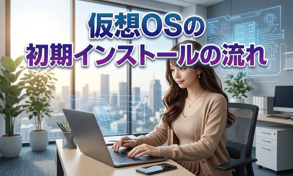 仮想OSの初期インストールの流れ